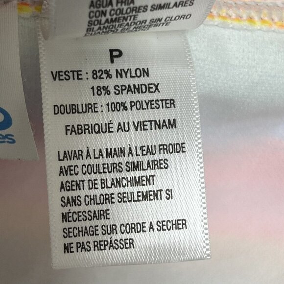 NWT California Waves String Bikini Bottoms Small Jrs Multicolor Beaded Side Ties - Picture 15 of 16